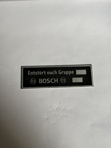 Typenschild bosch schild kdf - bosch,