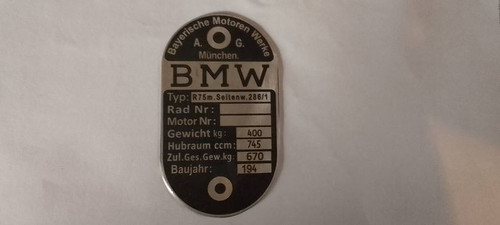 Typenschild schild bmw - typenschild,