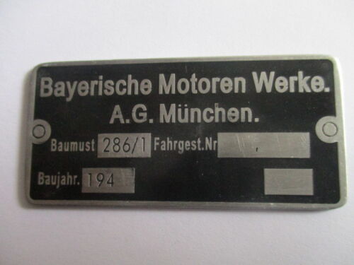 Typenschild schild bmw r75 - bmw,
